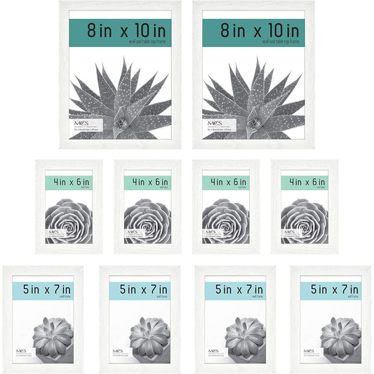 10pc FRAME WHT Set GALLERY ESSENT WOODGRAIN C/P 1