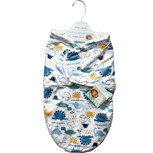 SINGLE SWADDLE - PRINTED MINK DINO MULTI C/P 36
