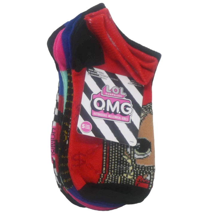 5pk LOL OMG SIGNATURE NS SOCKS SIZE 6-8 C/P 60