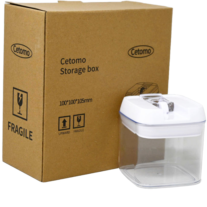 500ml CLEAR AIRTIGHT FOOD CONTAINER W/LID C/P 80