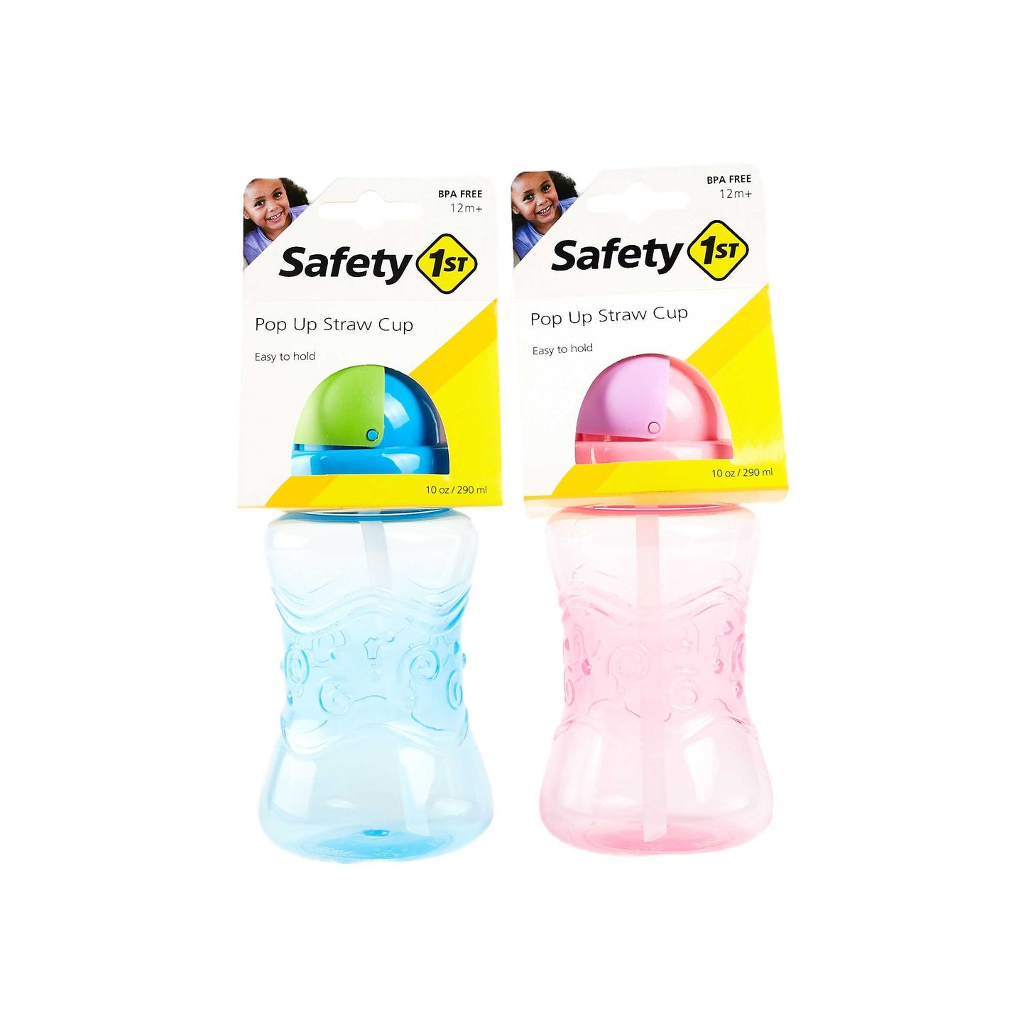 Safety 1st 10oz POP UP STRAW CUP Asst COLORS C/P 36