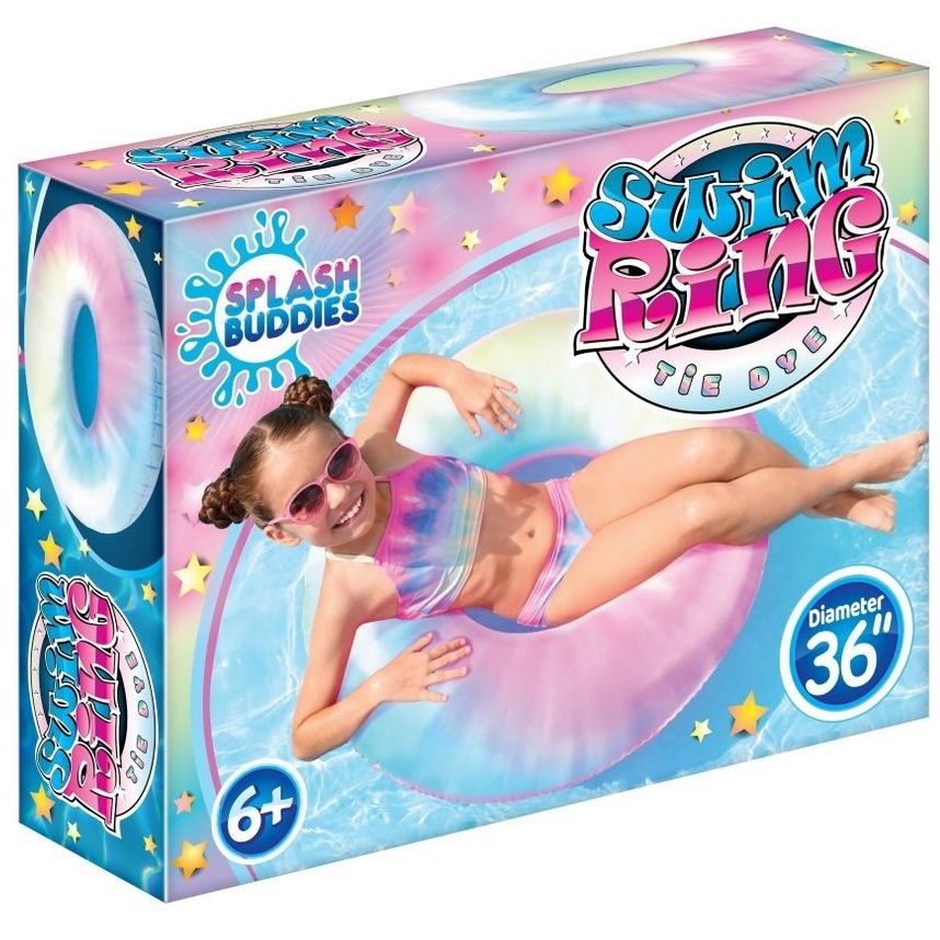 TIE DYE POOL FLOAT RING C/P 12