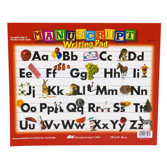 Writing Pad 25 Sheets 10"x12" Manuscript C/P 36