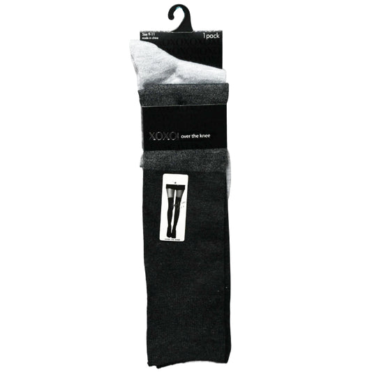1pk LADIES XOXO OVER THE KNEE NC SOCKS SIZE 4-10 C/P 48