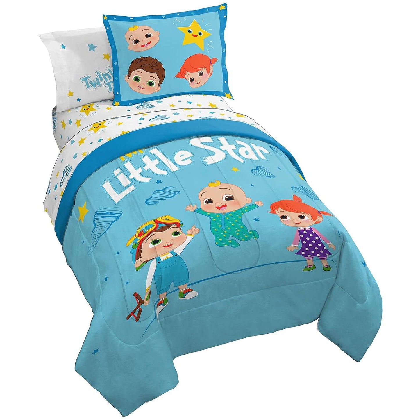 7pc Full Cocomelon Little Bedding and Sheet Set C/P 4