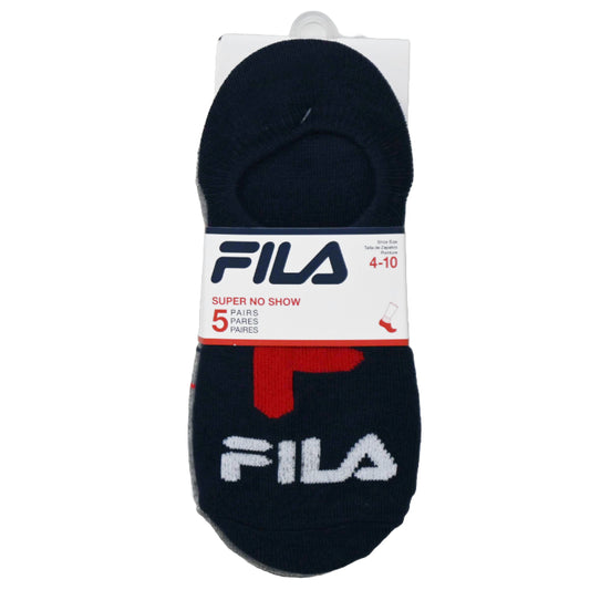 5pk FILA LOGO MIX SUPER NS SOCKS SIZE 9-11 C/P 60