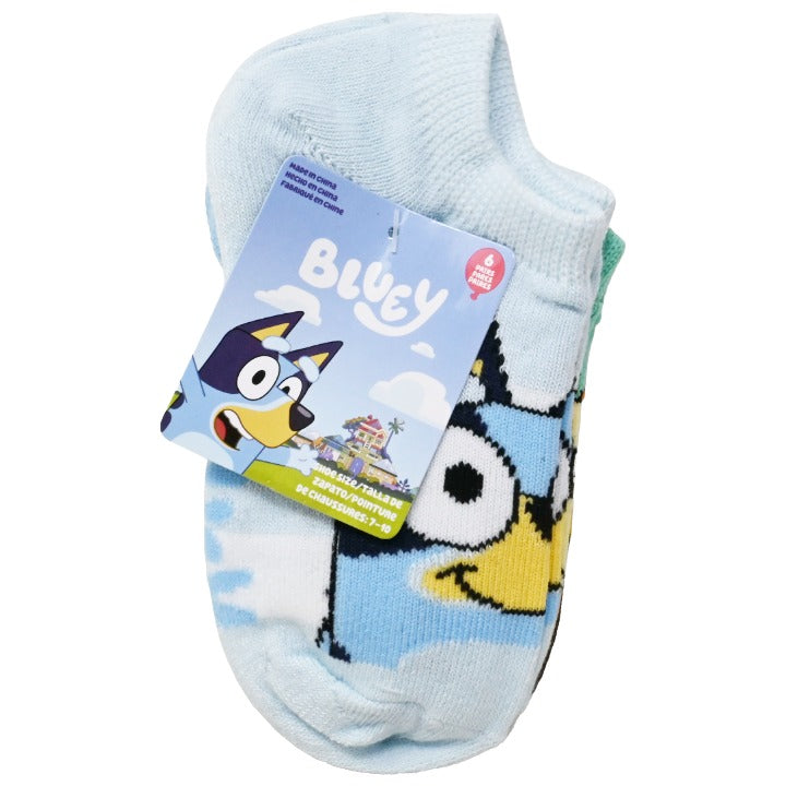 6pk Boys Asst Bluey Socks C/P 30 Bluey