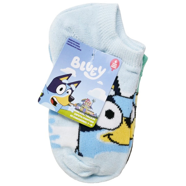 6pk Boys Asst Bluey Socks C/P 30 Bluey