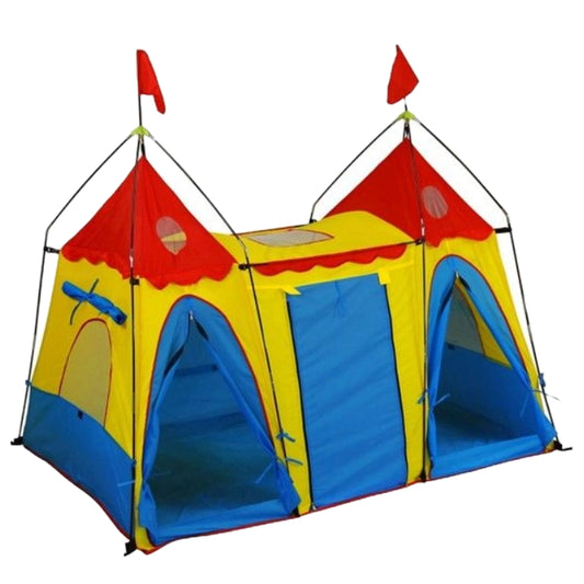 Red Kids Fantasy Palace Play Tent 2 Castle Towers C/P 8
