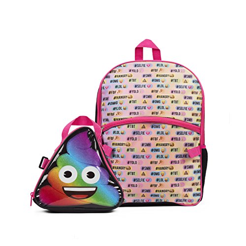 EMOJI BACKPACK W/LUNCH KIT C/P 24