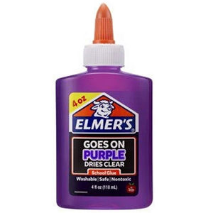 4oz Elmer's Disappearing Purple Liquid Glue Bottle C/P 30