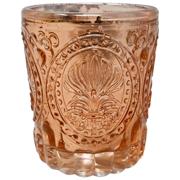 *NO CA*Rose Gold Primrose Mercury Glass Votive Candle Holder C/P 48 Richland
