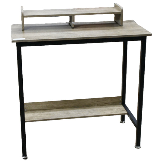 Oak Desk MDF Metal Legs 31.5"x16.5"x29" (No UPC, FNSKU Only) C/P 1