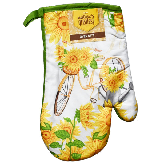 Sunflower Printed Oven Mitt C/P 72
