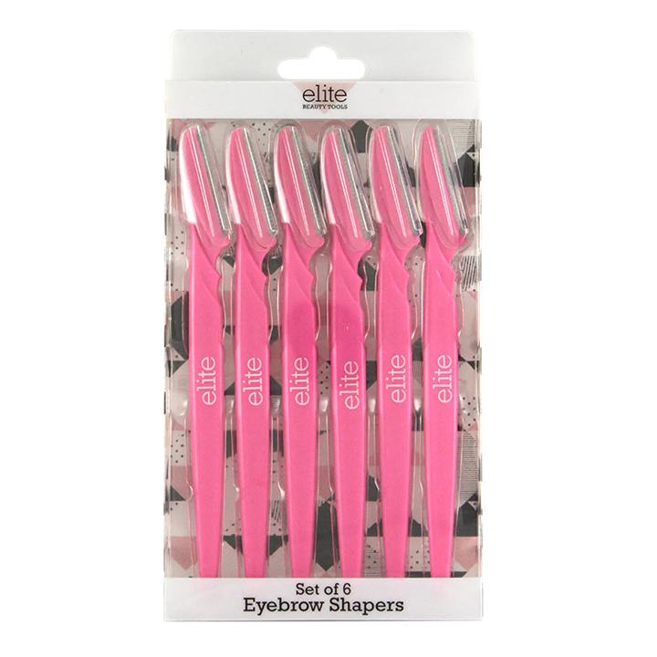 6pc PINK EYEBROW RAZORS C/P 144