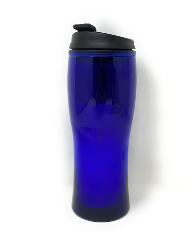 BLUE 16oz Translucent Double Wall Insulated Tumbler C/P 24