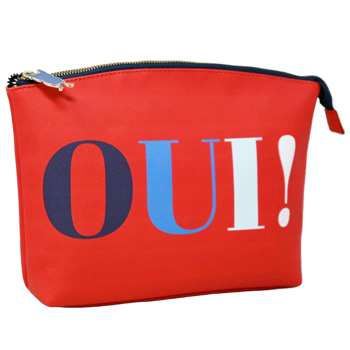 *OUTSIDE OF CA* LRG PRINTED CURVED TOP POUCH C/P 40