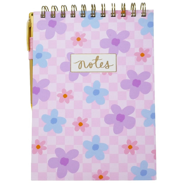 Plump Daisy Spiral Notebook with Pen C/P 36 Dayna Lee