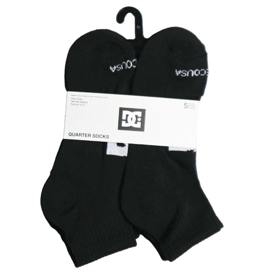 5pk DC MENS HALF CUSHION LOGO QRT SOCKS SIZE 10-13 C/P 60
