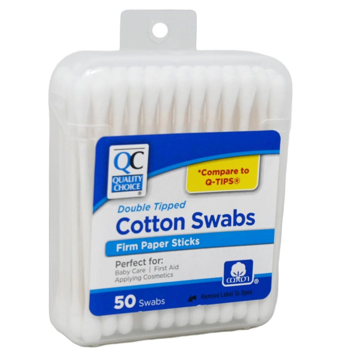 50ct Cotton Swabs Paper Sticks daylogic C/P 48
