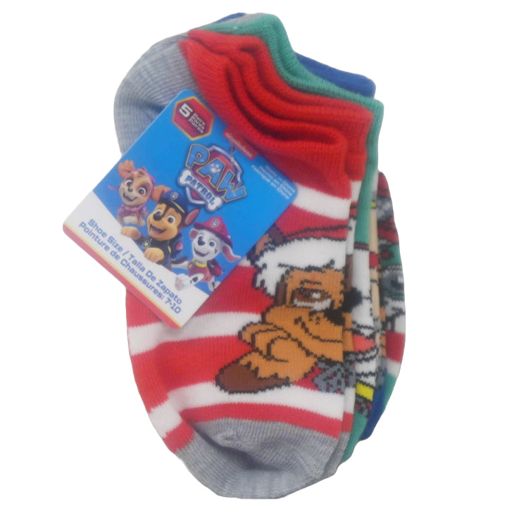 5pk PAW PATROL COOL CHRISTMAS NS SOCKS SIZE 4-6 C/P 60