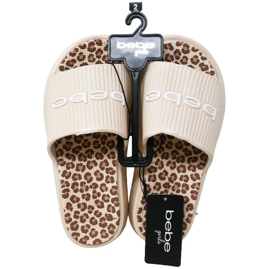 Girls Eva Sand Platform Slides C/P 16 BEBE