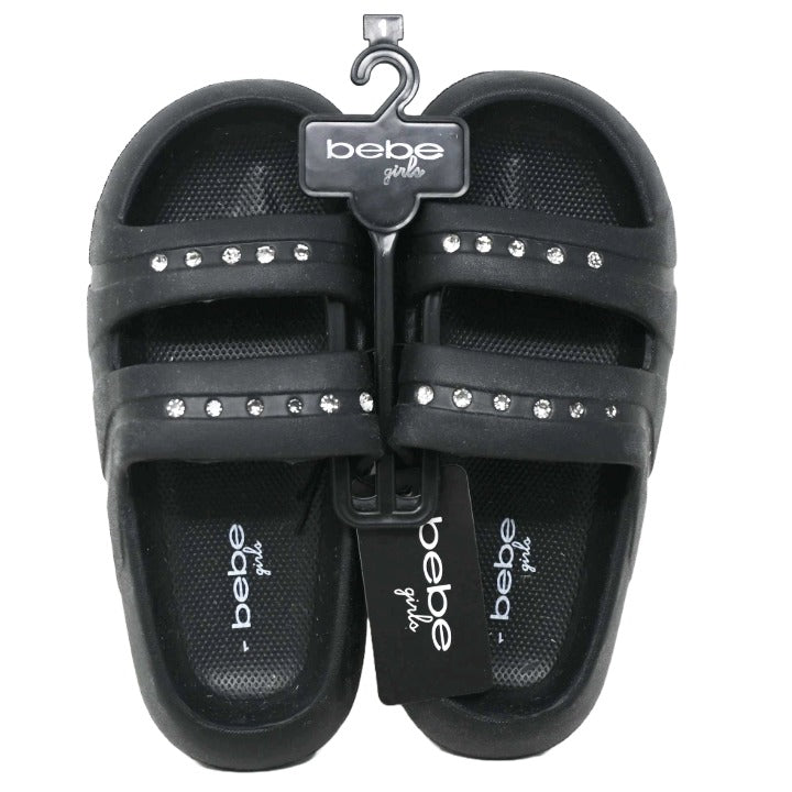 BLACK DOUBLE STRAP BLOWN EVA wCLEAR RS BEBE 6-ASST SIZE C/P 18