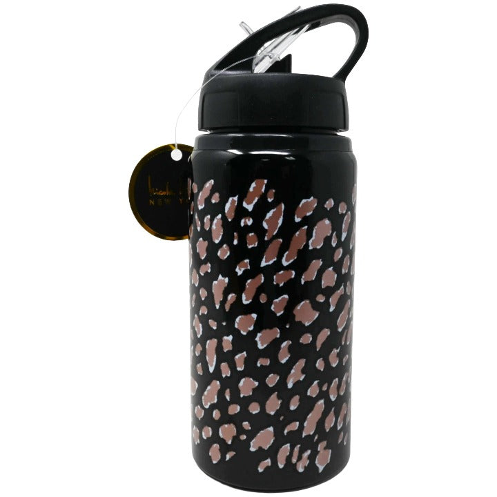 Kids Blk Cheetah Spots Bottle C/P 24 Nicole Miller