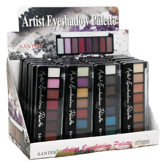 4 Asst 8 Color Artist Eyeshadow Palette Kit in 24pc Displayer C/P 288 SANTEE