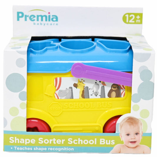 PREMIA SHAPE SORTER SCHOOL BUS PLAYSET, VENDOR #RC050309 C/P 12