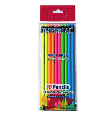 10pk FLOURESCENT PENCIL C/P 36