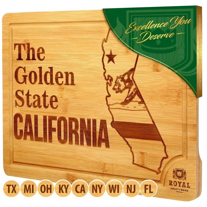 15"x10" CALIFORNIA BAMBOO CUTTING BOARD C/P 10
