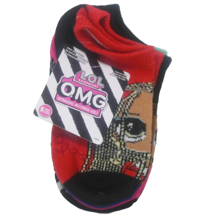 5pk LOL OMG SIGNATURE NS SOCKS SIZE 4-6 C/P 60