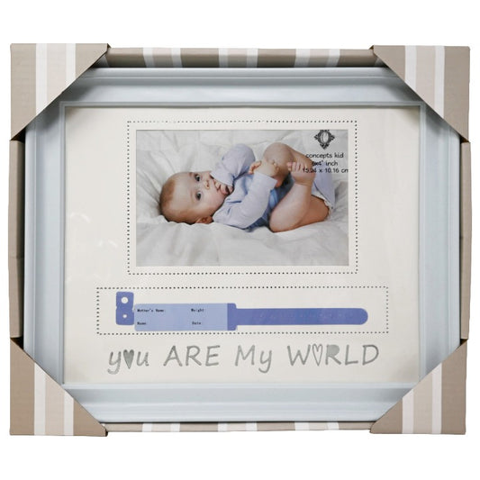 10x8 Blu Baby w/Bracelet Holder Frame C/P 24