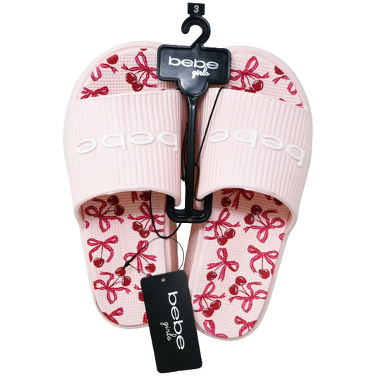 Girls Blush Eva Platform Slides C/P 16 BEBE