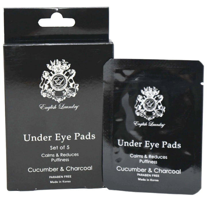 5pc CUCCUMBER & CHARCOAL UNDER EYE PADS ENGLISH LAUNDRY C/P 72
