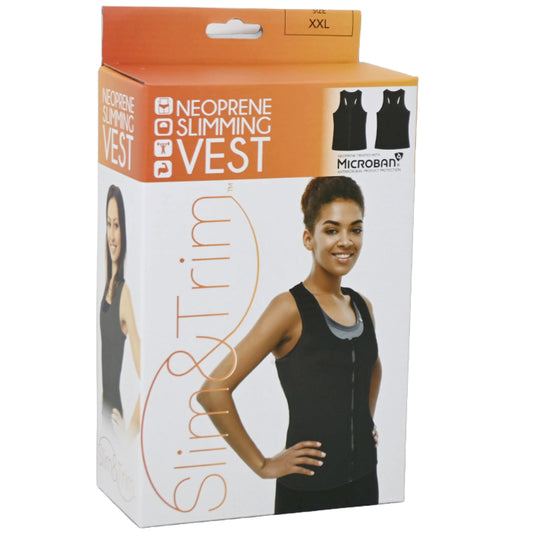 XXL JET BLACK WOMEN NEOPRENE VEST (BOXED) C/P 12