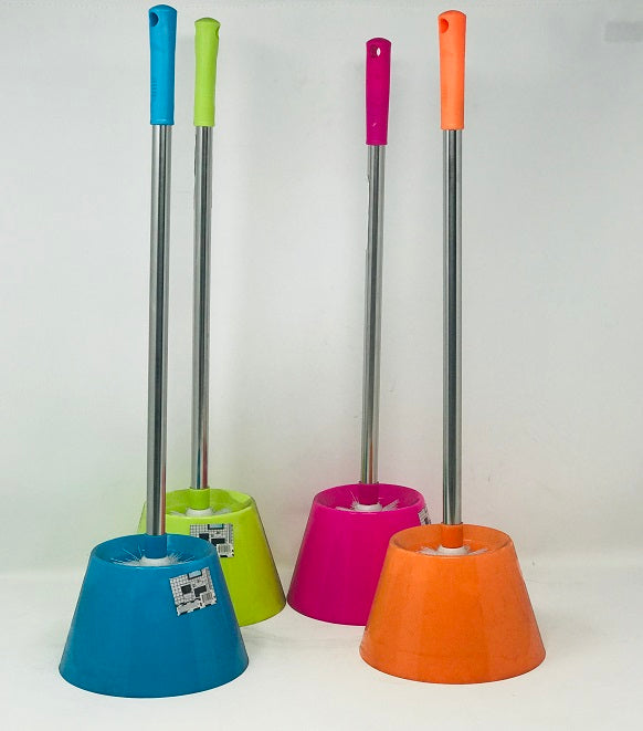 TOILET BRUSH,19.5''HWHLDR 4 ASSTD C/P 36