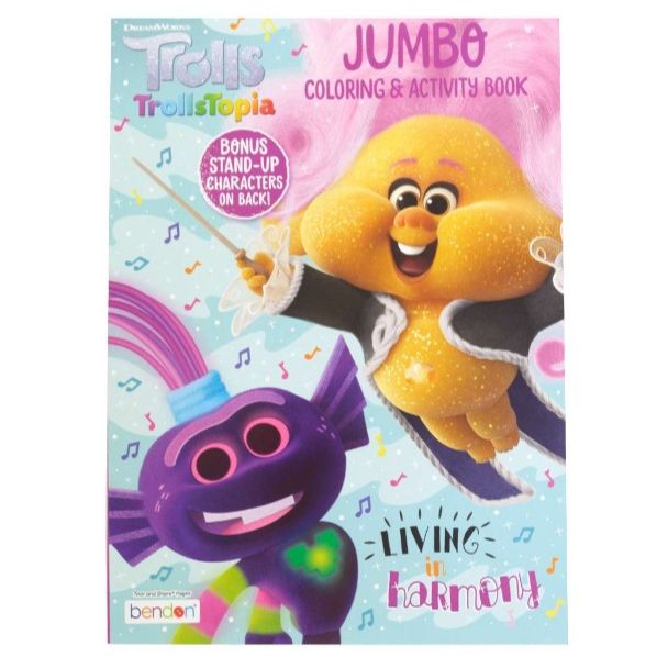 DREAMWORKS TROLLSTOPIA  JUMBO COLORING & ACTIVITY BOOK 64PG C/P 24