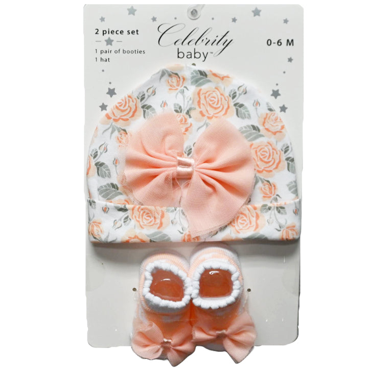 PENELOPE CAP & BOOTIES BABY SET C/P 48