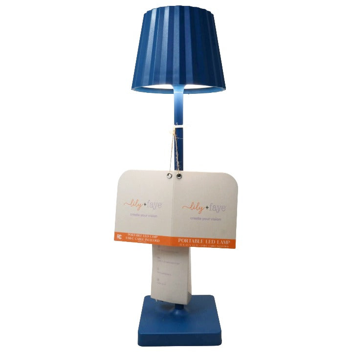 Blue Touch Lamp C/P 4 Lily & Faye