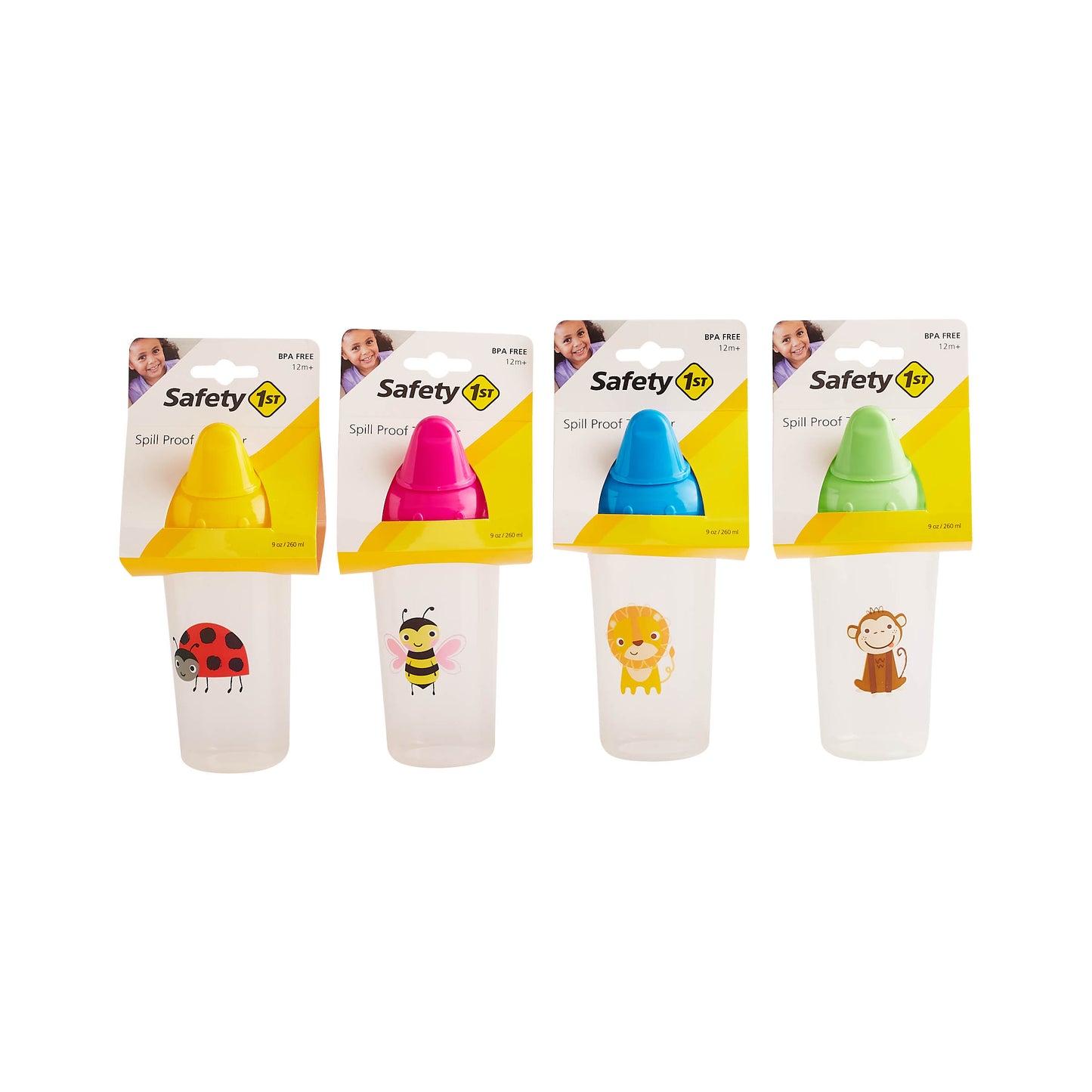 Safety 1st 9oz SPILL PROOF TUMBLER W/DUST COVER, JUNGLE PRINT C/P 36