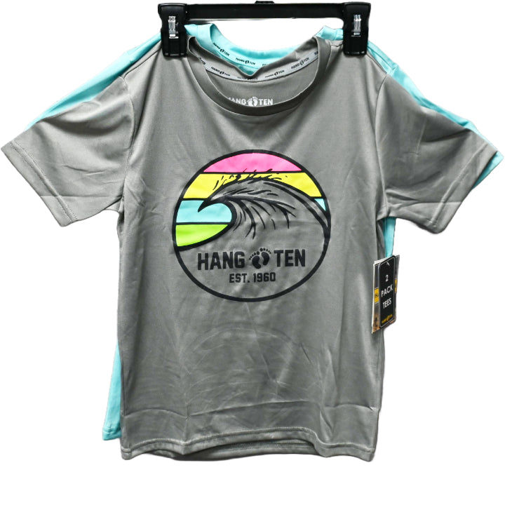 2pk S-XL BOYS GREY/BLUE T-SHIRTS C/P 12