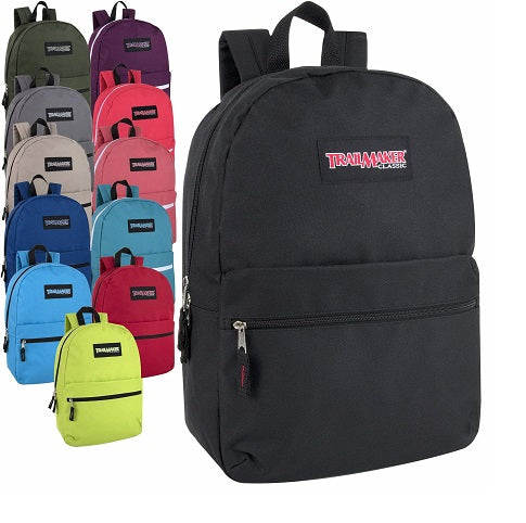 17" Basic Backpack, Assorted C/P 24