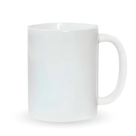 10oz White Ceramic Coffee Mug (No Label or UPC) C/P 36