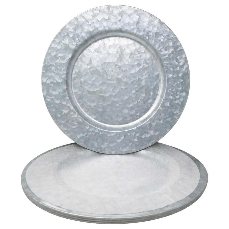 4pc Metal Charger Plates C/P 4