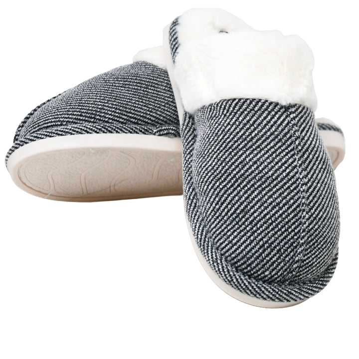 GREY LADIES SLIPPERS SIZE 8 C/P 18