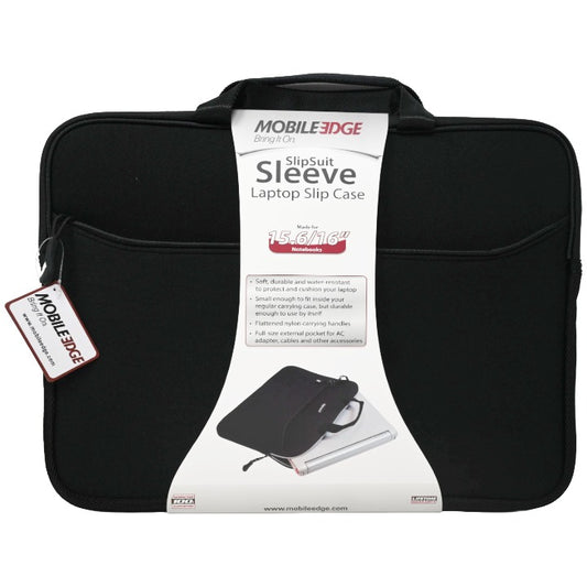 Blk 16" Laptop Sleeve C/P20 Mobile Edge