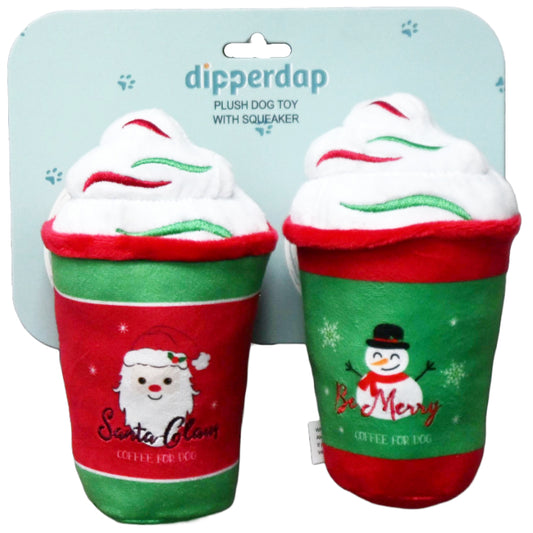 2PK XMAS PLUSH TOY MOCHA C/P 12