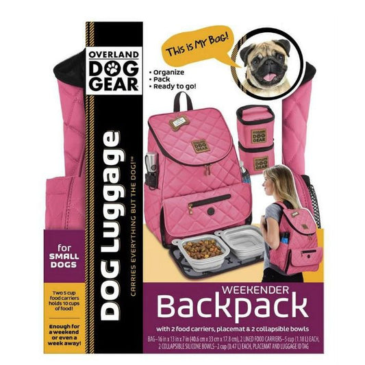 PINK DOG GEAR WEEKENDER BACKPACK C/P 4